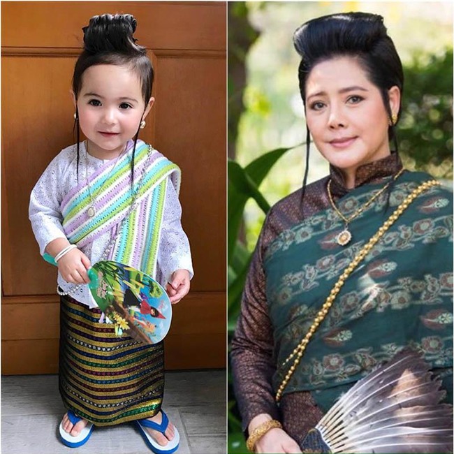chi mac trang phuc truyen thong, co be lai 2 tuoi khien bao ba me muon co con gai - 16