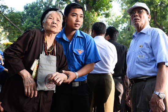 Những khoảnh khắc cảm động trong lễ viếng tướng Giáp