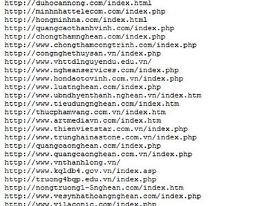 220 website của Việt Nam đã bị 