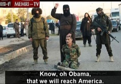 IS dọa chặt đầu Tổng thống Obama