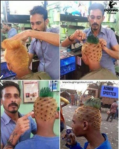 Bức ảnh mà facebooker Tiến Đạt chia sẻ với lời thách thức "2000 like sẽ để quả đầu này"