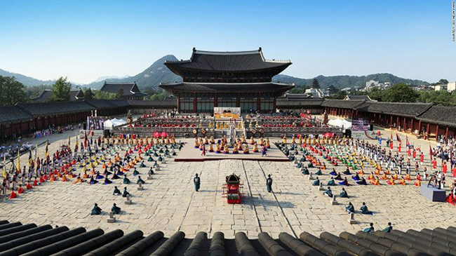 7. Geunjeongjeon, Gyeongbokgung: Những vấn đề đại sự từng được bàn bạc tại điện Geunjeongjeon nằm trong cung Gyeongbokgung, Jongno-gu, Seoul.