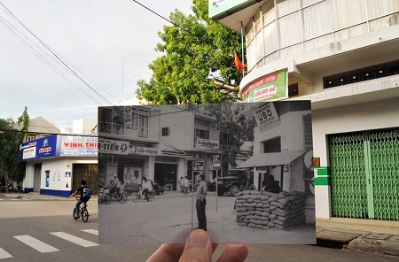 Đường phố Nha Trang (Ảnh đen trắng chụp năm 1966-1968).