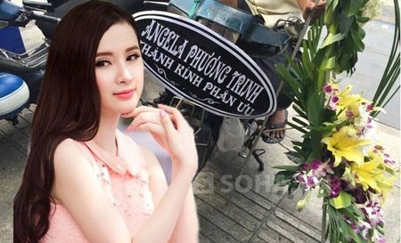 Angela Phương Trinh gửi hoa đến viếng Duy Nhân muộn