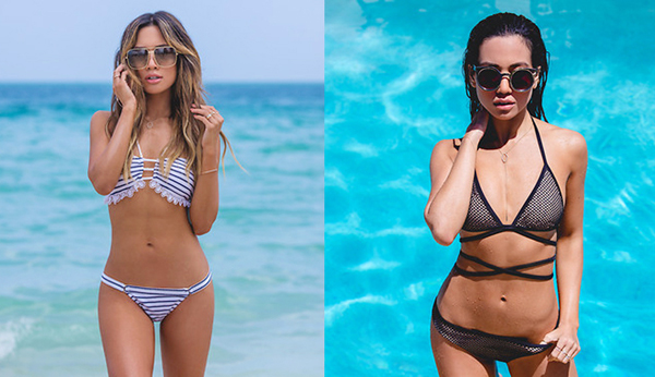 Fashionista xứ cờ hoa khá ưa chuộng những thiết kế bikini dây mảnh.