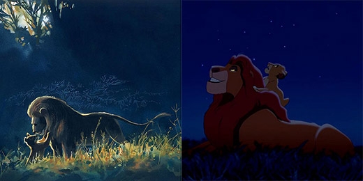 Vua sư tử Musafa và con trai Simba