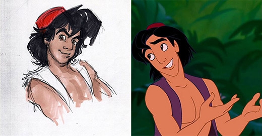 Aladdin trông hiền và "tử tế" hơn phiên bản sơ khai của mình