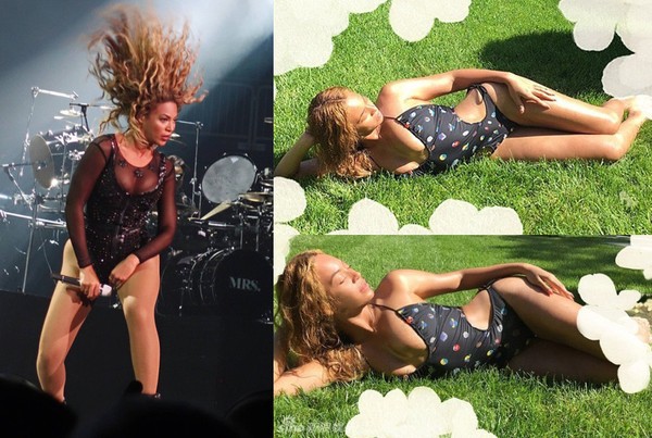 Khác với ngoại hình eo thon chân dài thường thấy trong ảnh đã chỉnh sửa, Beyoncé trên sân khấu lại khiến người xem có phần "ngộp thở"