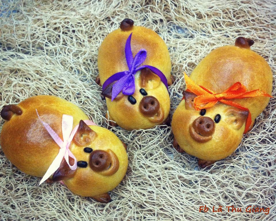 Bánh nướng heo con xinh xắn.