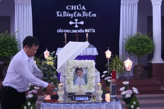 Chiều 19/9, Ngọc Nữ đã ra đi mãi mãi. Nụ cười của cô trên di ảnh khiến gia đình, bạn bè không khỏi đau lòng. Ảnh: Zing News