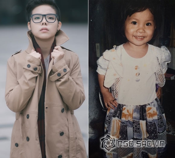 Ca sĩ Vũ Cát Tường sinh năm 1992. Trái ngược với hình ảnh tomboy và có phần nam tính của hiện tại, ngày xưa cô rất nữ tính.