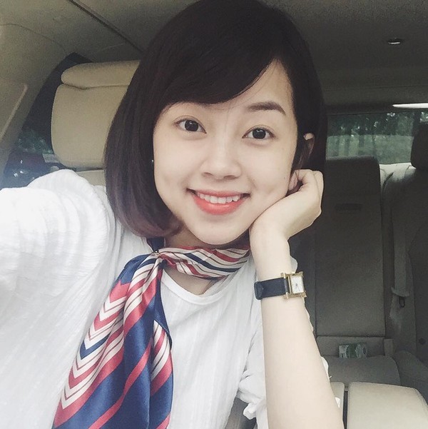 Vẻ đẹp của cô nàng đã "hớp hồn" được chàng cầu thủ đào hoa Mạc Hồng Quân.