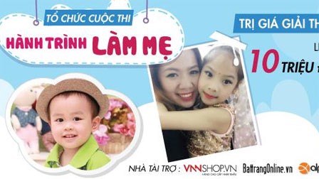 Công bố kết quả cuộc thi ảnh Hành trình làm mẹ