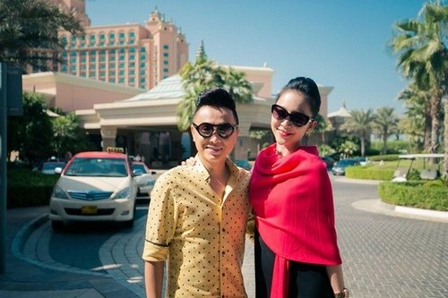 Linh Nga và nhà thiết kế Công Trí cũng từng sang Dubai để làm việc kết hợp với du lịch, nghỉ dưỡng.