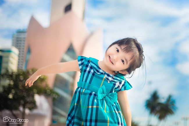 Cô bé được đánh giá sẽ là gương mặt hot girl đình đám của tương lai.