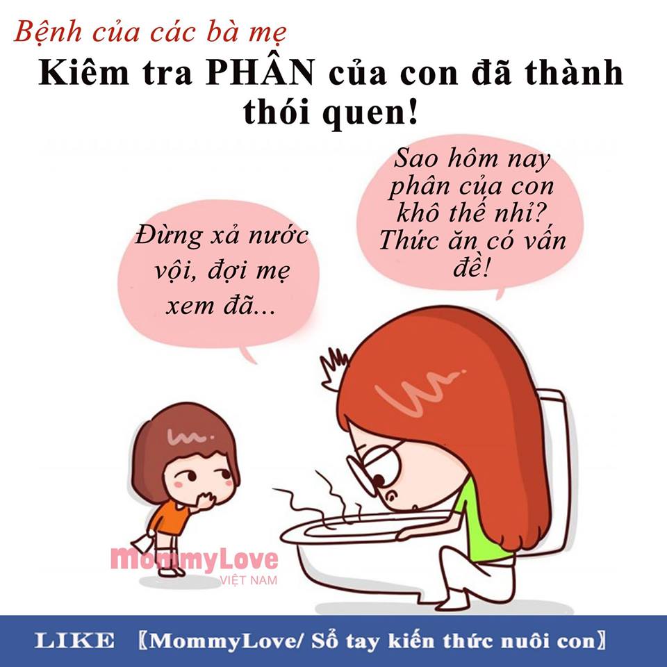 Sao mẹ lúc nào cũng soi phân mình thế nhỉ?