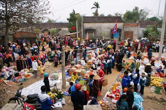 Chợ quê ngày tết 