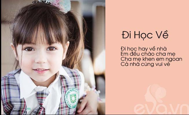Bài thơ nhắc nhở bé thói quen chào người lớn khi đi học về.
