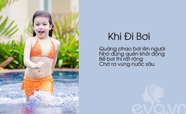Nguyên tắc an toàn khi bơi.
