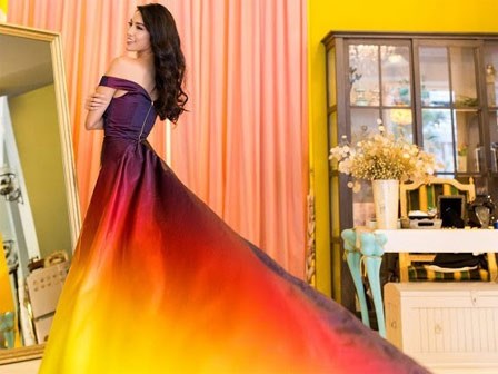 Váy dạ hội của Lan Khuê ở Miss World đẹp nhất 2015