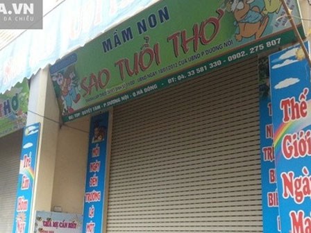 Hà Nội: Xót xa cháu bé 15 tháng tuổi tử vong ở trường mầm non