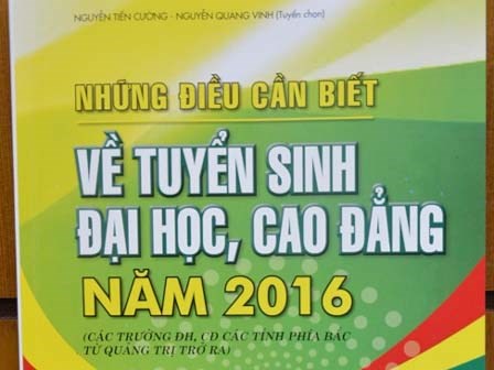 Những điều cần biết về tuyển sinh đại học, cao đẳng năm 2016