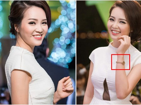 Á hậu Thụy Vân đeo đồng hồ nửa tỷ đi sự kiện