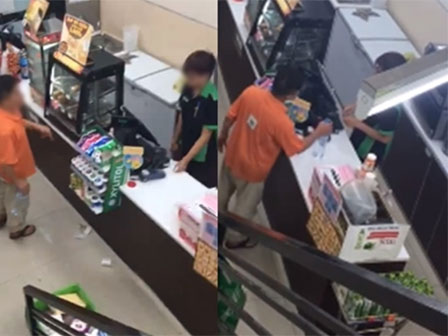 Nữ quản lý bắt nhân viên xếp hàng để tát và ép bò trên sàn-1