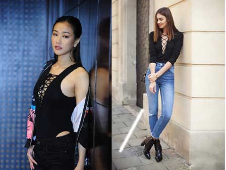 Maya 'thả rông' vòng 1 với mốt áo đan dây hot nhất hè 2016