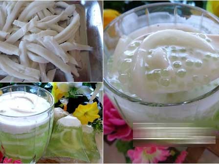 Nấu chè dừa non