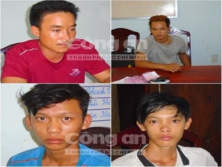 Chân dung bốn nghi phạm hiếp dâm tập thể một phụ nữ đang mang thai