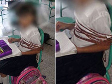 Bé gái 6 tuổi bị giáo viên trói vào ghế ở lớp học theo yêu cầu khó hiểu của... mẹ đẻ