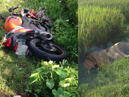 Nam thanh niên tử vong bên vệ đường cạnh xe phân khối lớn