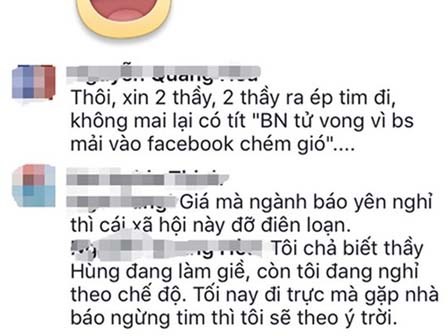 Bác sĩ mạt sát, ước nhà báo 