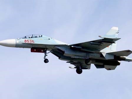 Máy bay Su-30MK2 mất tích: Phát hiện vệt dầu loang