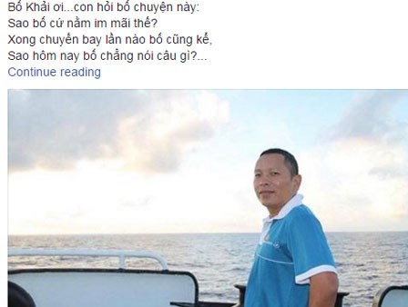 Những dòng thư nghẹn ngào gửi phi công Trần Quang Khải