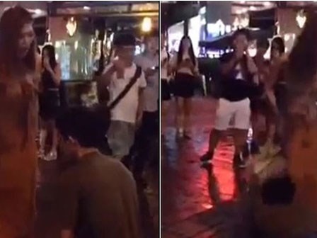 Bi hài chàng trai quỳ xin lỗi, kéo tụt cả váy người yêu giữa phố