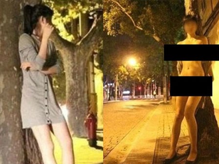 Thiếu nữ cởi quần áo khỏa thân uốn éo trên đường phố Hàn gây xôn xao