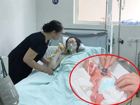 Mẹ ung thư di căn mổ ngồi cứu thai 28 tuần
