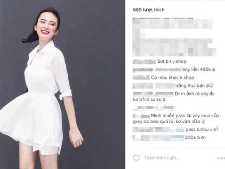 Váy Angela Phương Trinh hot đến mức chị em sẵn sàng mua lại đồ cũ
