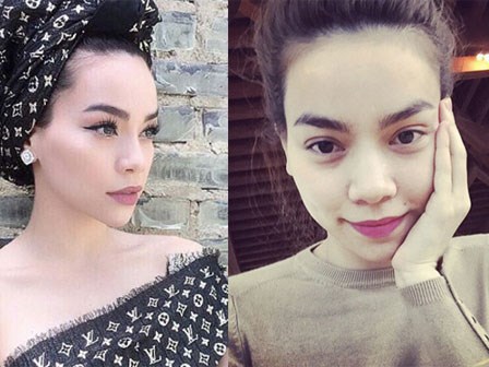 Loạt người đẹp Việt trông trẻ và xinh hơn bao nhiêu khi không dán mi, kẻ mắt