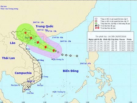 Bão số 1: Mưa lớn toàn vùng Đông bắc bộ