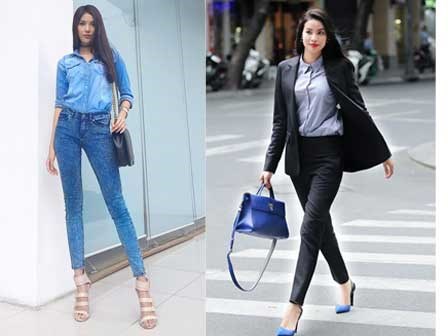Phạm Hương hoá nàng công sở, Lan Khuê khoe chân thẳng tắp