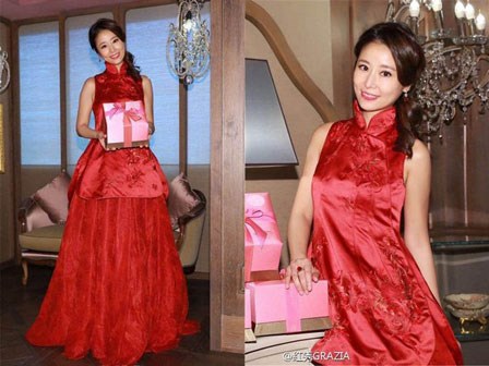 Soi hàng hiệu của Lâm Tâm Như trong tiệc cưới ở Đài Bắc