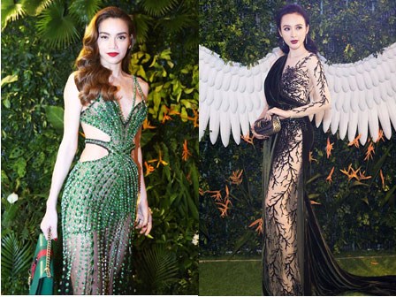 Hà Hồ, Angela Phương Trinh nóng bỏng hết nấc với váy xuyên thấu