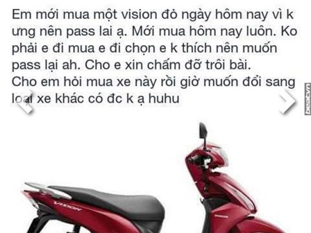 Bố mua xe gas không như ý, con gái liền rao bán phũ phàng