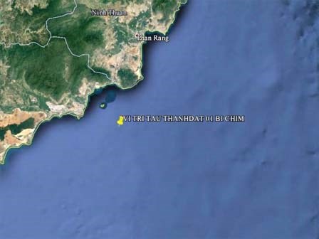 Tàu chở 11 người chìm trên biển Vũng Tàu