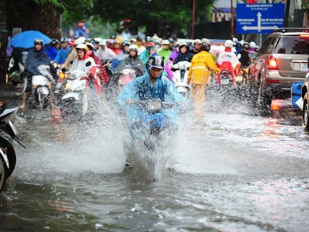 Hà Nội tiếp tục mưa dông, nhiệt độ giảm sâu