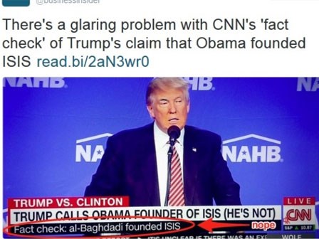 Đài CNN đưa tin sai lệch 