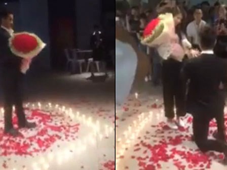 'Soái ca' cầu hôn cực lãng mạn gây xôn xao CGV Hồ Gươm